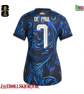 Argentina Rodrigo De Paul #7 Bortatröja Dam VM 2026 Kortärmad